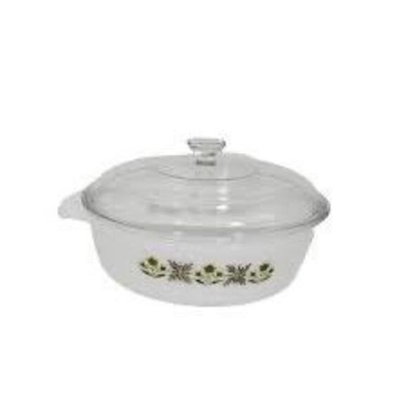 Anchor Hocking Vintage 2 Quart Fire King Casserole Serving Dish Milk White - Picture 10 of 10